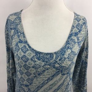 Lucky Brand floral print top size Medium